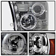 2015 Ram 2500 - Driver and Passenger Side Halogen Headlight, With bulb(s),  Model Only, Does Not Fit Models With Factory Projector s and LED Daytime Running Light, Smoked Lens, Chrome Interior, Signature Series