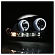 2009-2011 Volkswagen Rabbit - Driver and Passenger Side Halogen Headlight, With bulb(s), Clear Lens, Black Interior, Signature Series