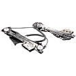 Rear, Passenger Side Power Window Regulator, Without Motor