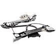 Rear, Passenger Side Power Window Regulator, Without Motor