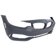 Front Primed Bumper Cover, For Models without M Sport Package, CAPA Certified