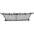 Front, Center Bumper Grille, Painted Black, Base Model, CAPA CERTIFIED