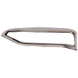 Front, Driver Side, Outer Bumper Trim, Chrome