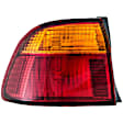 1610839 Driver Side Halogen Tail Light, Without bulb(s), Amber & Red Lens