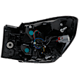 Driver Side, Outer Tail Light, with Bulb, Halogen, Mounts On Body, CAPA CERTIFIED