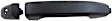 82394 Front, Driver Side Textured Black Exterior Door Handle, Without Key Hole, Help Series