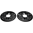 924-658 Rear Brake Dust Shields Black, Steel, OE Solutions Series