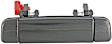 93857 Front, Passenger Side Smooth Gray Exterior Door Handle, Without Key Hole, Help Series