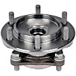 950-004 Front, Driver or Passenger Side Wheel Hub, 6 Lugs, With Bearing, RWD, OE Solutions Series