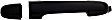 96621 Front, Passenger Side Black Exterior Door Handle, Without Key Hole, Help Series