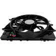 Radiator Fan Assembly, 2.0L/3.6L Engines, Heavy-Duty Cooling, With Oval Connector