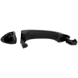 2021-2024 Chevrolet Trailblazer - Front, Passenger Side Black with chrome insert Exterior Door Handle, Without Key Hole