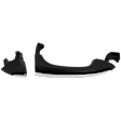 2021-2024 Chevrolet Trailblazer - Front, Passenger Side Black with chrome insert Exterior Door Handle, Without Key Hole