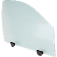Front, Passenger Side Door Glass, Green Tint, With Clip, Replaces NAGS No. DD11027GTY