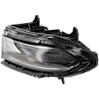 Driver Side Halogen Headlight, With bulb(s), OE Replacement