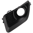Front, Driver and Passenger Side Fog Light Trims, Textured Black