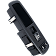 Front, Passenger Side Window Switch, Black, 3 Buttons