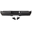 2020 Ram 2500 - Step Bumper, For Models With Dual Rear Wheels and Park Assist System, Without Fog Lights, Painted Black, Face Bar and Pads, With mounting bracket(s)