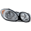 Passenger Side Headlight, with Bulb, Halogen, Clear Lens, CAPA CERTIFIED