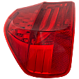 2009-2011 BMW 328i - Driver Side, Outer Tail Light, with Bulb, LED, Red Lens, Base Model, Sedan