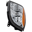Passenger Side Headlight, with Bulb, Halogen, Clear Lens, Base Model
