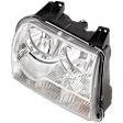 Passenger Side Headlight, with Bulb, Halogen, Clear Lens, CAPA Certified