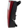 Passenger Side Tail Light, without Bulb, Halogen, Clear and Red Lens