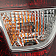Passenger Side, Outer Tail Light, with Bulb, Halogen, Clear Lens, CAPA CERTIFIED