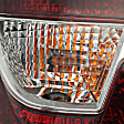 Driver Side, Outer Tail Light, with Bulb, Halogen, Clear Lens, CAPA CERTIFIED