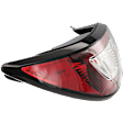 Driver Side, Outer Tail Light, with Bulb, Halogen, Clear Lens