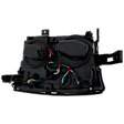 Passenger Side Projector Halogen Headlight, With bulb(s), Clear Lens, Black Interior, CAPA Certified