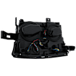 Driver Side Projector Halogen Headlight, With bulb(s), Clear Lens, Black Interior, CAPA Certified