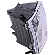 Driver Side Headlight, with Bulb, Halogen, Clear Lens, Chrome Interior, Reflector Type