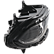2015-2016 Dodge Charger - Passenger Side Headlight, with Bulb, Halogen, Smoked Lens, with LED DRL