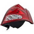 Passenger Side Tail Light, with Bulb, LED, Clear and Red Lens, 6 Cyl., 3.6L Engine