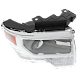 2013-2014 Ford F-150 - Passenger Side Headlight, without Bulb, HID/Xenon, Chrome Trim, CAPA CERTIFIED