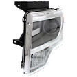 2013-2014 Ford F-150 - Driver Side Headlight, without Bulb, HID/Xenon, Chrome Trim, CAPA CERTIFIED