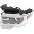 2013-2014 Ford F-150 - Driver Side Headlight, without Bulb, HID/Xenon, Chrome Trim, CAPA CERTIFIED