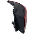 Passenger Side, Outer Tail Light, with Bulb, Halogen, Clear and Red Lens, Sedan, USA Built Vehicle