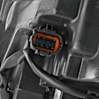 2014-2017 Infiniti Q50 - Passenger Side Headlight, with Bulb, LED, without Adaptive Frontlighting System, CAPA Certified