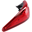 Driver Side Tail Light, with Bulb, Halogen, Clear and Red Lens