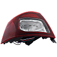Driver Side Tail Light, with Bulb, Halogen, Clear and Red Lens