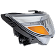 2014-2015 Kia Sorento - Passenger Side Headlight, with Bulb, Halogen, Models without Auto Leveling, CAPA CERTIFIED