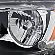 2009-2017 Mitsubishi Lancer - Driver Side Headlight, with Bulb, Halogen, Clear Lens, CAPA Certified