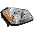 2008-2012 Mercedes Benz GL550 - Passenger Side Headlight, with Bulb, Halogen, Clear Lens