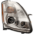 2004-2006 Nissan Maxima - Passenger Side Headlight, with Bulb, Halogen, Clear Lens, 6 Cyl., 3.5L Engine