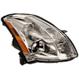 2004-2006 Nissan Maxima - Passenger Side Headlight, with Bulb, Halogen, Clear Lens, 6 Cyl., 3.5L Engine