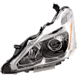 Driver Side Headlight, with Bulb, Halogen, Sedan, CAPA Certified
