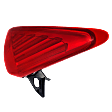 Driver Side Tail Light, with Bulb, Halogen, Clear and Red Lens, Hatchback