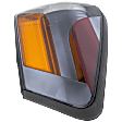 Driver Side Tail Light, with Bulb, Halogen, Amber, Clear and Red Lens, Sedan